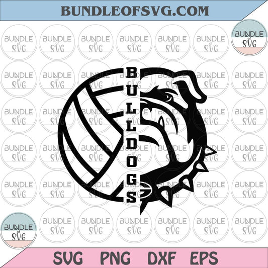 Bulldogs SVG Bulldogs Volleyball svg Bulldogs Mom Volleyball svg eps dxf png cut files cameo cricut