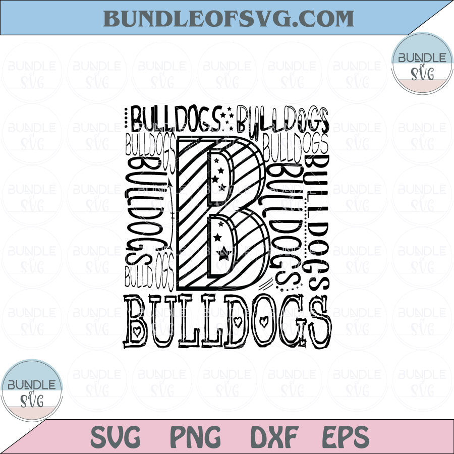Bulldogs Svg Bulldog Football Svg Baseball Bulldogs Pride Svg Png Dxf Eps files cricut - BundleofSVG