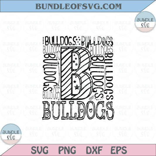 Bulldogs Svg Bulldog Football Svg Baseball Bulldogs Pride Svg Png Dxf Eps files cricut - BundleofSVG