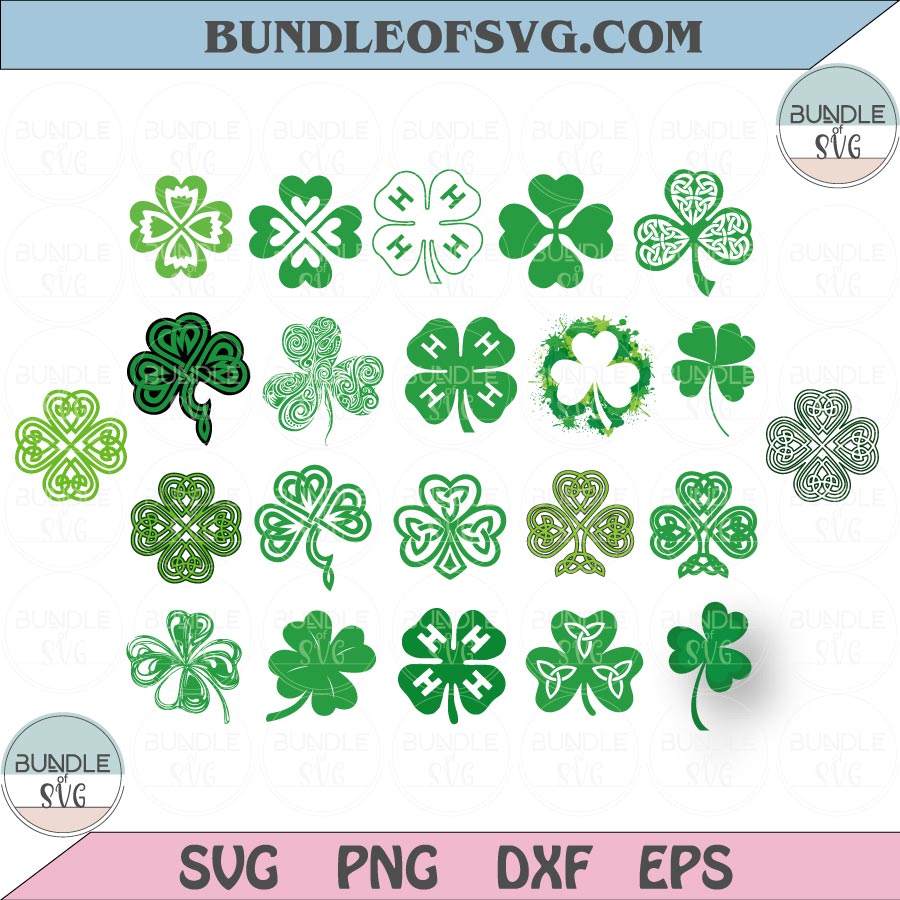 Four Leaf Clover SVG Cut File