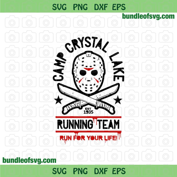 camp crystal lake running team t shirt