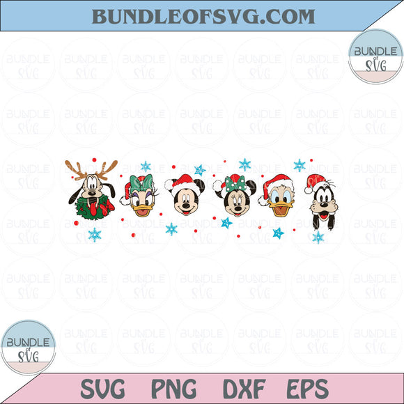 Character Face Christmas Squad Svg Christmas Friends Svg Png Dxf Eps files Cameo Cricut