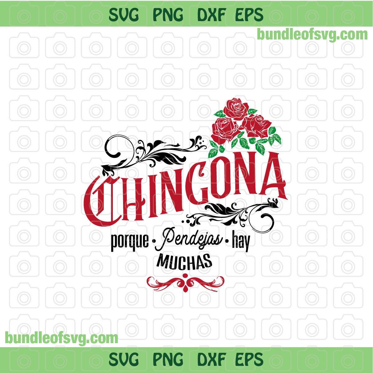 Chingona Porque Pendejas Hay Muchas Svg Chingona Svg Spanish Mexican Latina svg png dxf files cricut