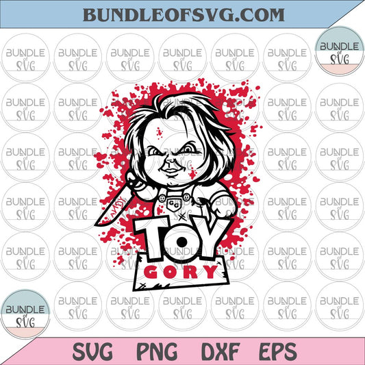 Chucky Toy Gory svg Halloween Horror svg Chucky Toy Story silhouette svg png eps dxf files