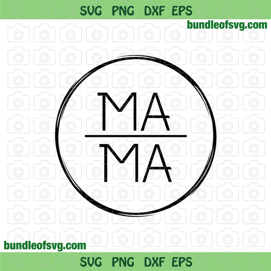 Circle Mama SVG Mom Life Svg Tribal Mama Circle svg eps dxf png files silhouette cameo cricut - BundleofSVG