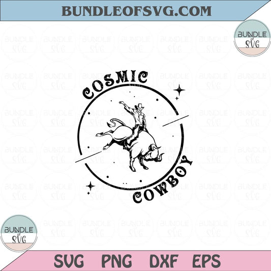 Cosmic Cowboy Svg Retro Country Svg Western Cosmic Cowboy Png Dxf Eps files Cameo Cricut