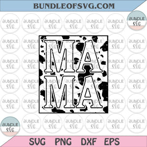 Cow Pattern Mama svg Cow Mama svg Expecting mom svg png dxf