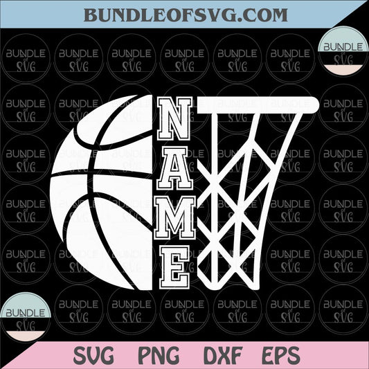 Name Custom Basketball Svg Personalized Basketball svg Basketball Fan Svg png eps dxf files