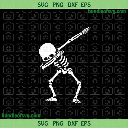 Dabbing skeleton svg Halloween Skeleton Dabbing svg Funny Halloween Skeleton svg png dxf files Silhouette cameo Cricut - BundleofSVG