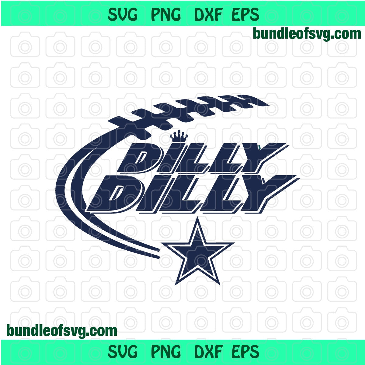 Dallas Cowboys Star Logo Football, Svg Bundle Files For Cricut