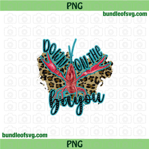 Down on the Bayou Png Leopard Crawfish Western Punchy PNG Sublimation Design file