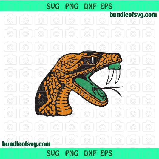 FAMU svg Florida A&M University inspired svg Rattlers Mascot svg FAM Graduate Alumni HBCU svg png dxf eps cut files Cricut - BundleofSVG
