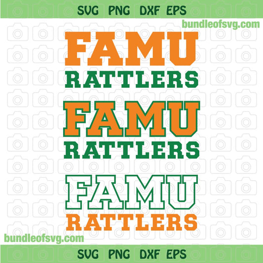 FAMU svg Florida A and M University svg FAMU Rattles svg FAM svg Graduate svg Alumni HBCU svg png dxf eps files Cricut