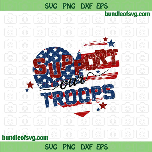 Flag Support Our Troops svg Military svg Soldier svg Army svg png dxf eps files cricut - BundleofSVG
