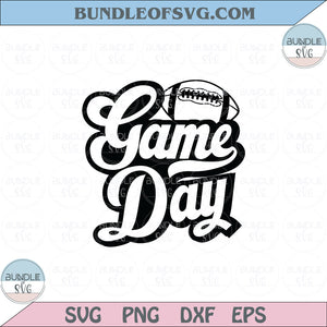 Game Day Svg Retro Football Game Day Vibes Football Mom Svg Png Dxf Eps files Cameo