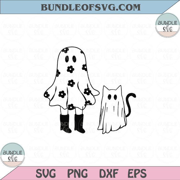 Ghost Cat Svg Ghost Girl Svg Halloween Cat Svg Cat Ghoul Svg Png Dxf Eps files Cameo Cricut