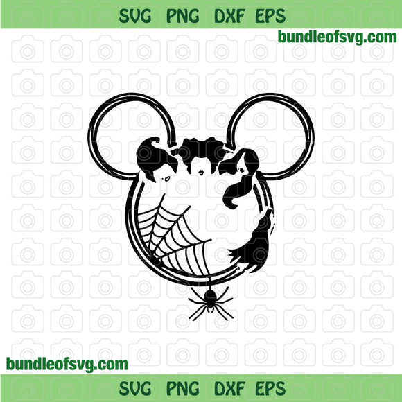 Halloween Mickey Ears svg Mickey Head Sanderson Sisters SVG Mickey Hocus Pocus svg png dxf eps file cameo cricut