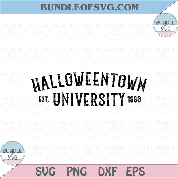 Halloweentown University Svg 1998 Halloween Svg Spooky Vibes Svg Png Dxf Eps files Cameo Cricut