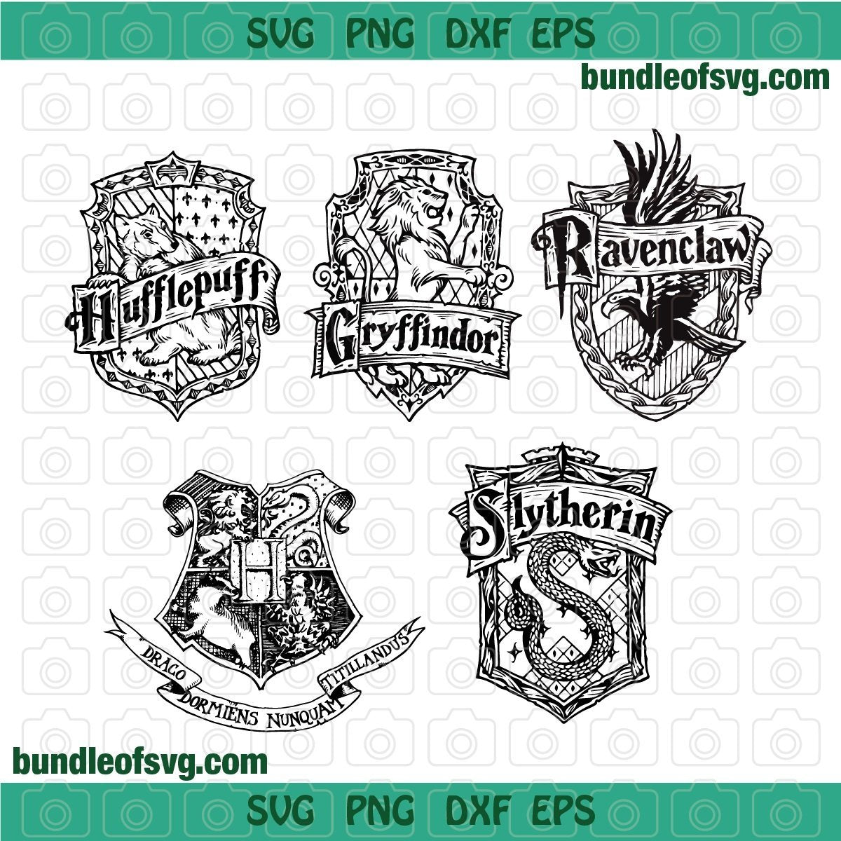 Harry Potter © Set 5 Pieces Logo Gryffindor Hogwarts Application Patches -  Etsy Denmark