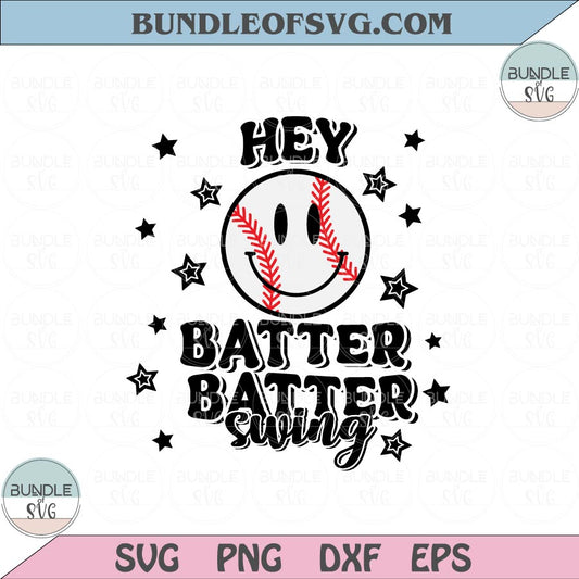 Hey Batter Batter Swing Svg Baseball Hey Batter Batter Png Smiley Svg Png eps dxf files