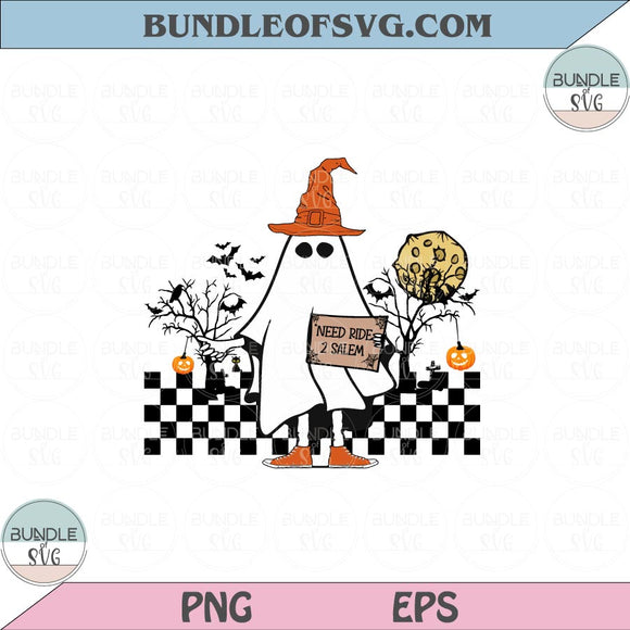 Hitchhiking Ghost Png Sublimation Halloween Boho Spooky Season Png Eps files