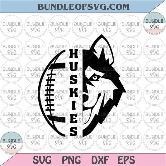 Huskies SVG Football SVG Huskies Football svg Rugby Huskies svg png dxf eps cut files cameo cricut - BundleofSVG