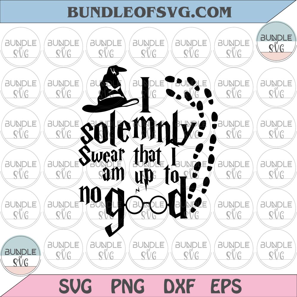 I solemnly swear that i am up to no good svg Harry Potter svg png dxf eps files Silhouette Cameo Cricut - BundleofSVG