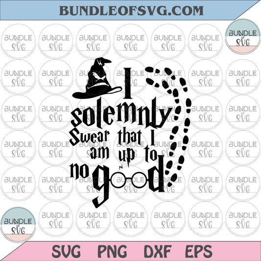 I solemnly swear that i am up to no good svg Harry Potter svg png dxf eps files Silhouette Cameo Cricut - BundleofSVG