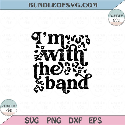 I'm with the band Svg Music Rock Svg Baby Onesie Band Mom Svg Png Dxf Eps files Cameo Cricut - BundleofSVG