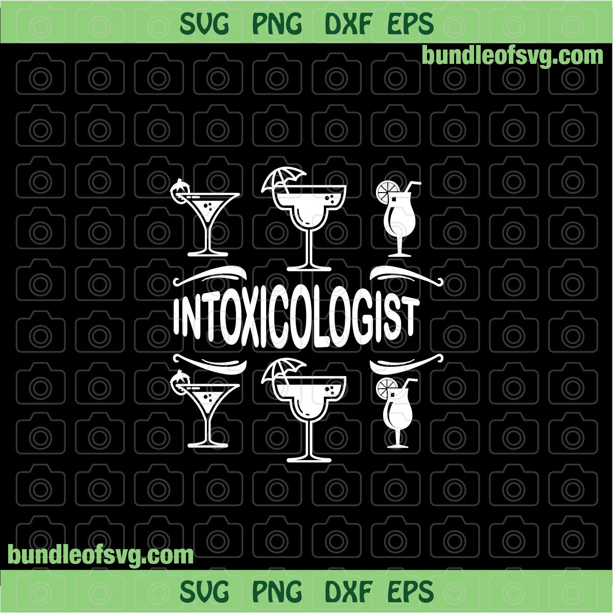 Intoxicologist svg Bartender svg Funny Bartender svg Mixologist Bartender Cocktails svg png dxf eps files cricut - BundleofSVG
