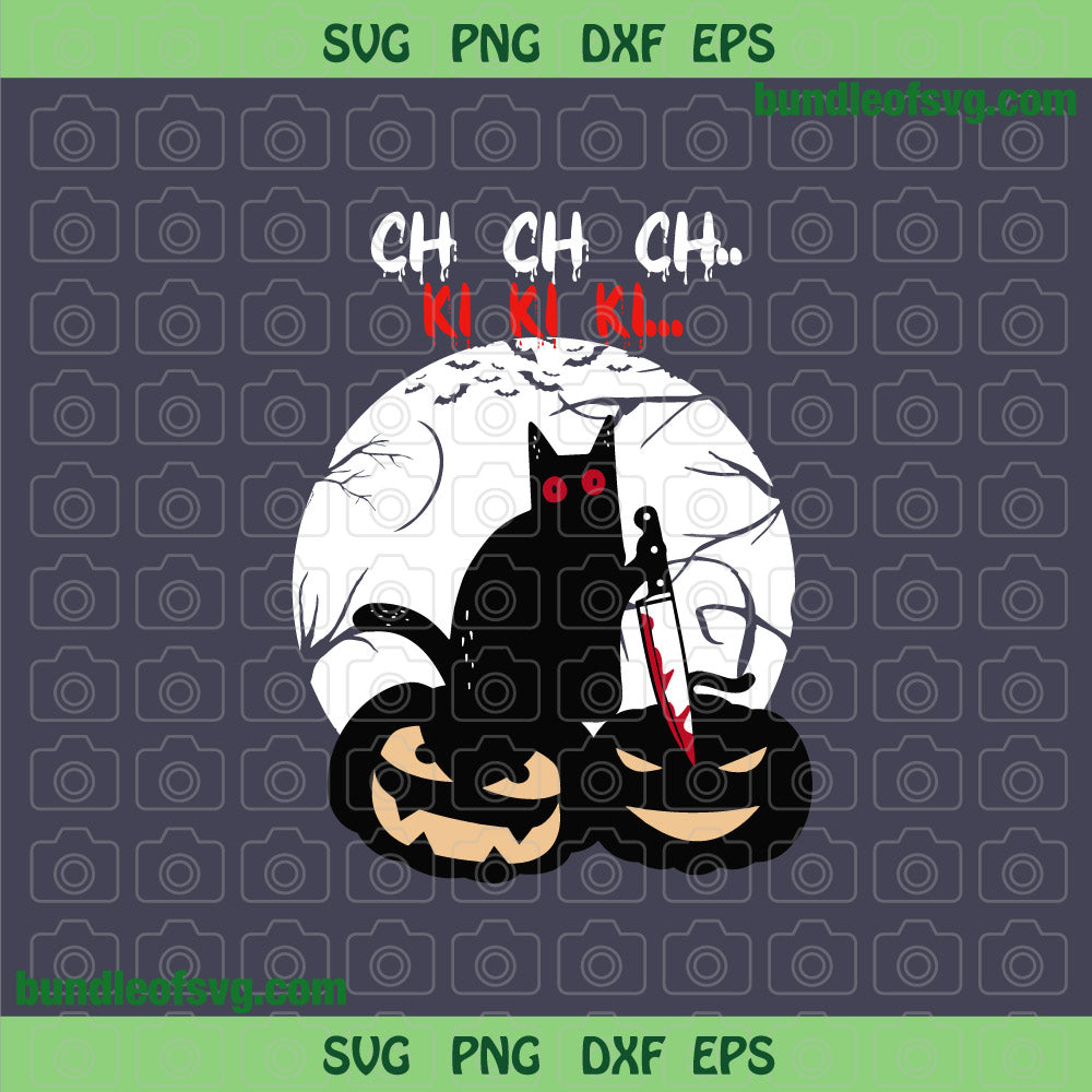 Killer Cat svg Drawstring Cat svg Halloween Cat Pumpkin svg Black Cat svg png dxf eps file silhouette cricut