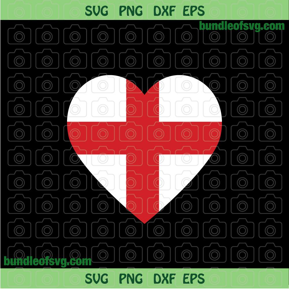 Ladies England Heart Flag svg shirt Girl English svg png dxf eps files cricut - BundleofSVG