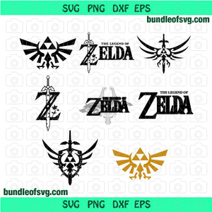 Legend Of Zelda SVG Zelda breath of the wild Link Zelda svg eps dxf png files cricut
