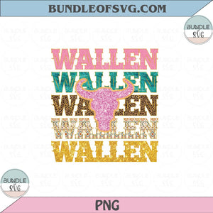 Leopard Glitter Wallen Bull Skull Png Sublimation Country Music Png files