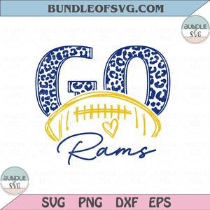 Leopard Go Rams Svg Go LA Rams Football Svg Superbowl Svg eps png dxf files Cameo Cricut