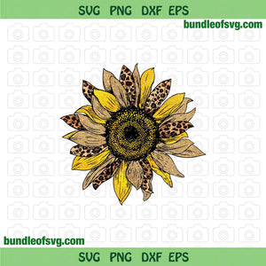Leopard Sunflower PNG Holographic Sunflower Drawing png Sunflower Leopard Submilation PNG file