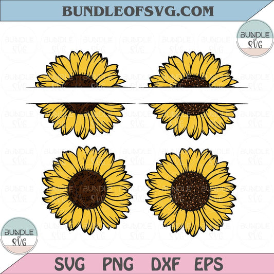 Leopard Sunflower monogram Svg Monogram Sunflower Leopard Svg Png svg Eps Dxf files