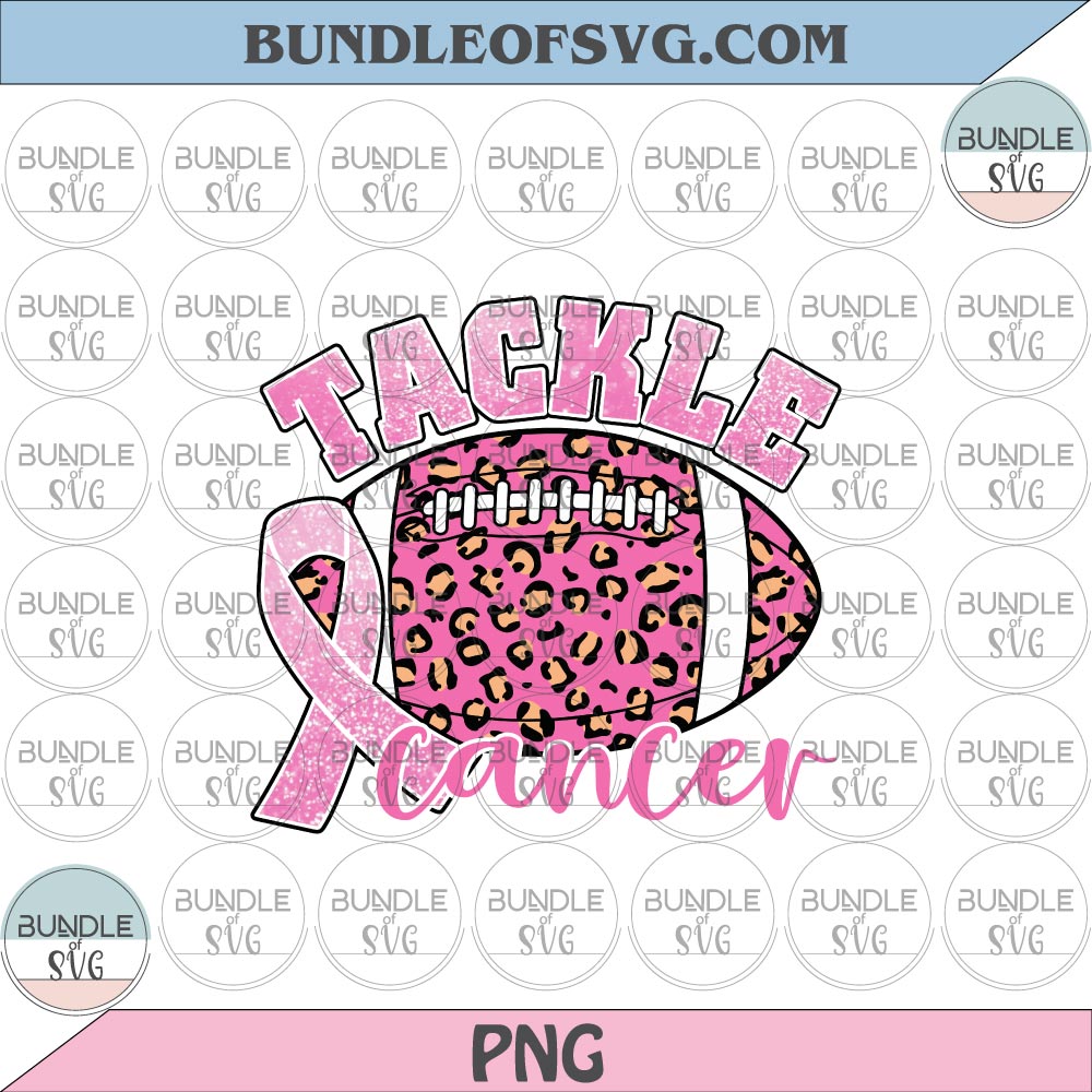 Leopard Tackle cancer png Leopard Pink Ribbon Rugby png Leopard Rugby Breast Cancer Png sublimation file - BundleofSVG