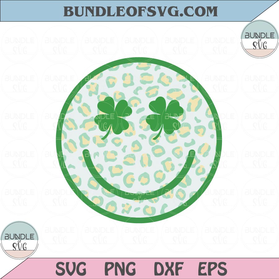 Funny Glitter St Patricks Smile Emoji Sublimation Download Png , Smiley  Lucky PNG Sublimation T Shirt Design , Retro Lucky Smile Emoji Png -   Canada