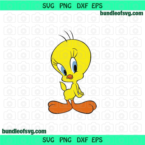 Looney Tunes Tweety Bird svg Tweety Bird Birthday Party Supplies svg png dxf cut files cricut