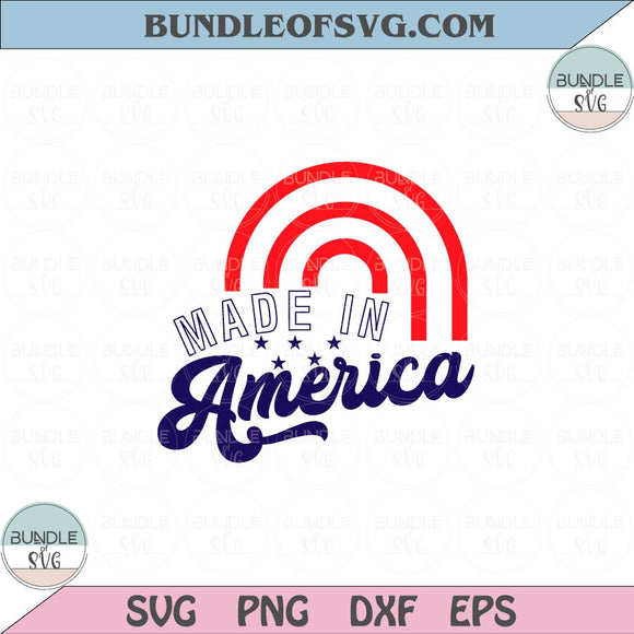 Made in America Svg 4th of july Svg USA Independence day Svg Png Dxf Eps files Cricut