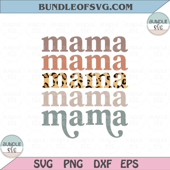 Mama Leopard Png Sublimation Designs Retro Leopard Mama Svg Png