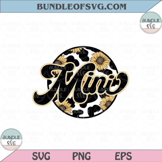 Mama and Mini Png Sublimation Retro Sunflower Mini Png Mini Svg Eps files Cameo Cricut