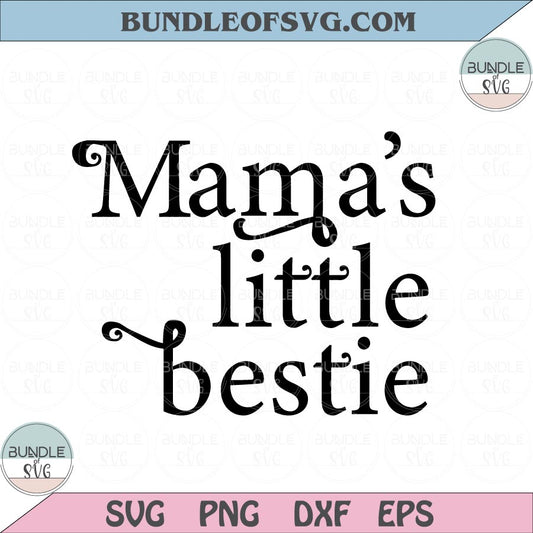 Mama's Little Bestie svg Baby onesie svg Baby Shower Svg png eps dxf files