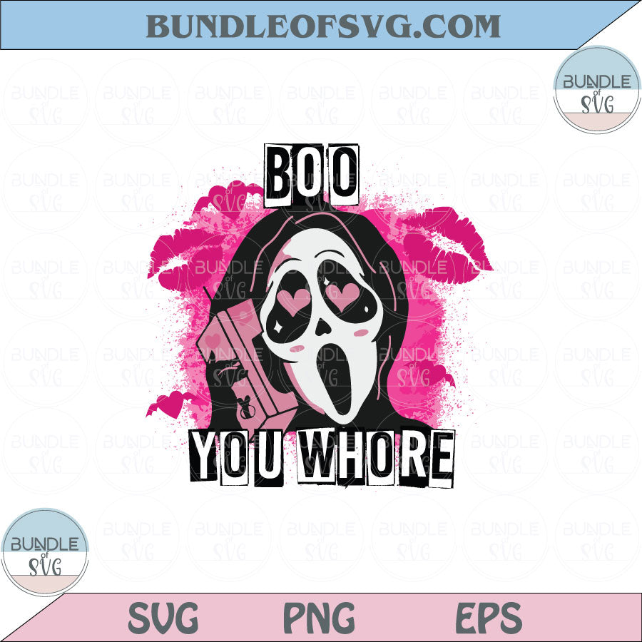 Mean Girls Horror Ghost Halloween Boo You Whore PNG Sublimation