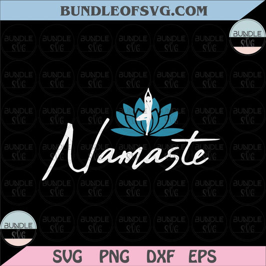 Meditation woman svg Namaste svg Mindfulness Svg Namaste Lotus Flower Svg Yoga Lover svg png dxf files Cricut - BundleofSVG