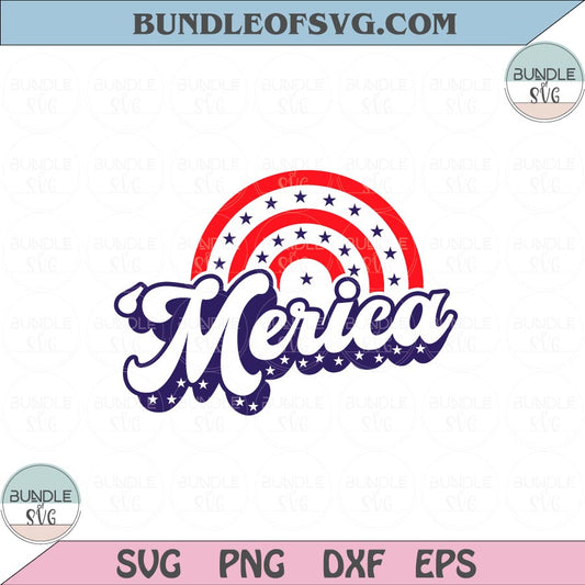 Merica Svg july 4th Svg Independence day svg Fourth of July Svg Png Dxf Eps files