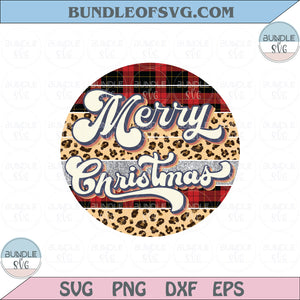 Merry Christmas PNG Sublimation Retro Leopard Buffalo Plaid Christmas Eps files