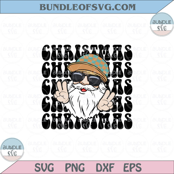 Merry Christmas Svg Santa Claus Png Christmas Groovy Santa Svg Png Eps files