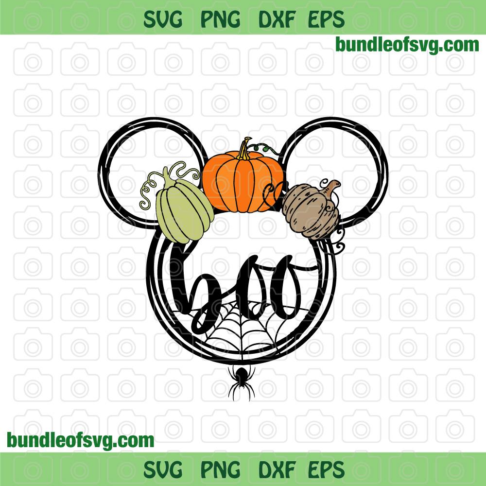 Mickey Pumpkin svg Mickey Ears Halloween Mickey Head Funny Halloween Disney Halloween svg eps png dxf cut files Cricut